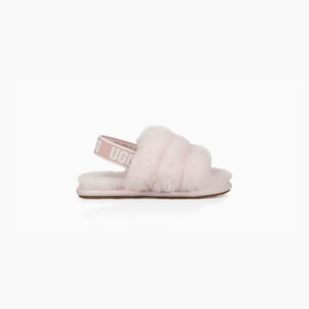 UGG Fluff Yeah - Badesandaler Småbarn - Grå Rosa (NO-H730)